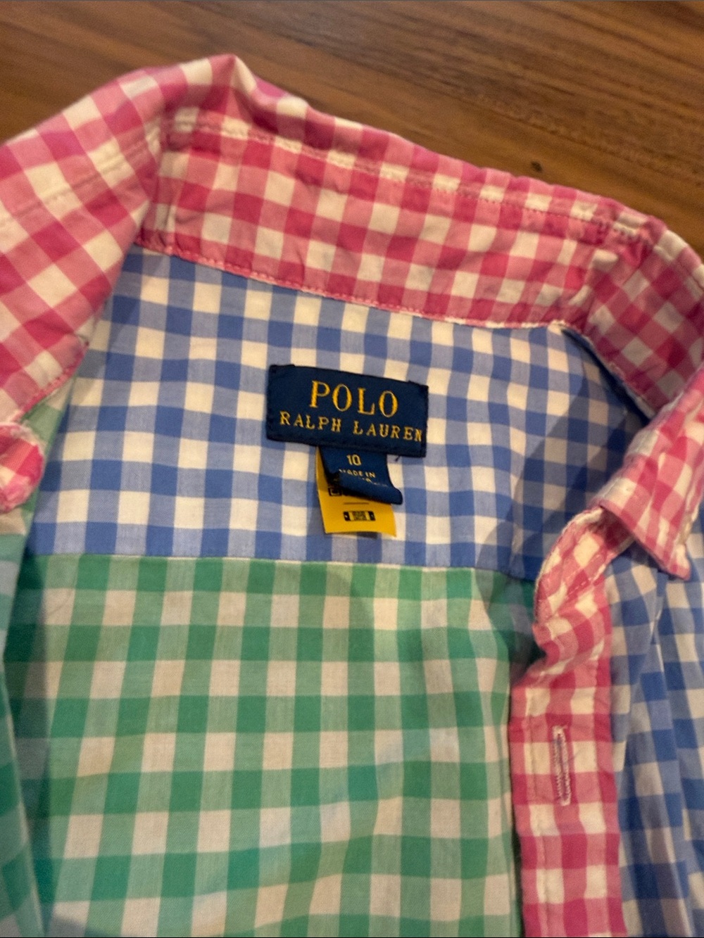 Ralph Lauren Pink, Green & Blue Gingham Polo Dress - Picture 4 of 5